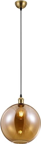 LED Hanglamp - Trion Dini - E27 Fitting - Rond - Mat Goud - Aluminium