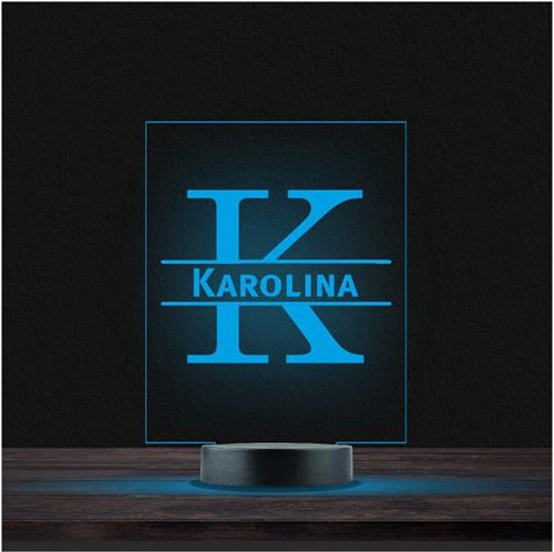 Led Lamp Met Naam - RGB 7 Kleuren - Karolina