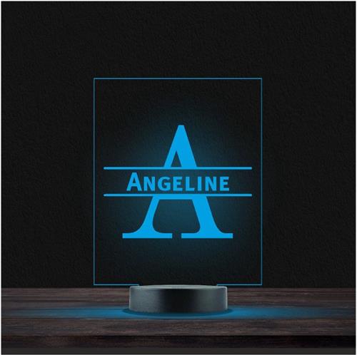 Led Lamp Met Naam - RGB 7 Kleuren - Angeline