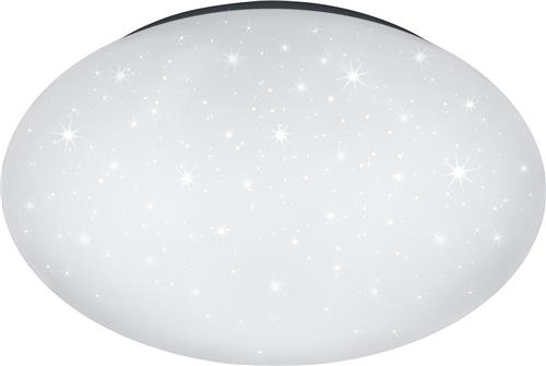 LED Plafondlamp - Torna Luka Ster - 18W - Aanpasbare Kleur - Dimbaar - Afstandsbediening - Rond - Mat Wit