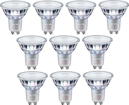 10 stuks Philips LED GU10 4.9W/940 36º 380lm Dimbaar Cri90 Ø5cm