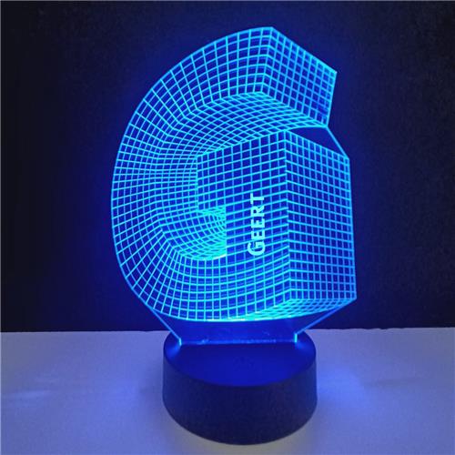 3D LED Lamp - Letter Met Naam - Geert