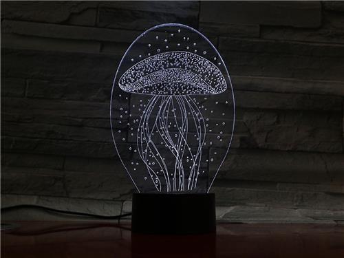 3D Led Lamp Met Gravering - RGB 7 Kleuren - Kwal