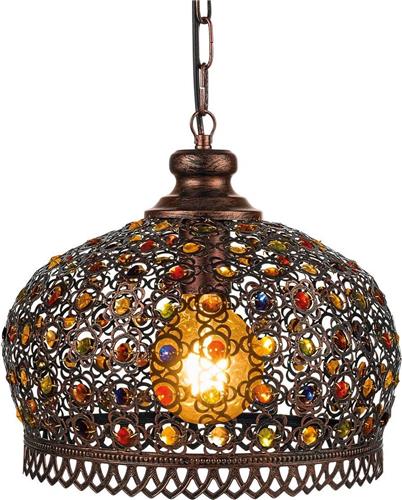 EGLO Jadida Hanglamp - E27 - Ø 33 cm - Koper/Antiek