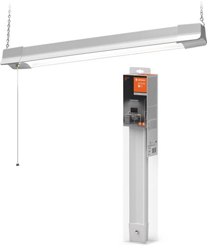LEDVANCE Office Line Curve Pendel LED werkpleklamp, wit, 24W, 2700lm, concentratieverhogende koudwitte lichtkleur, zeer praktisch, lange levensduur, IP20, 4000K.