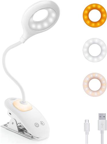 Solacis Leeslampje voor in bed - Leeslampje voor boek - Leeslampje slaapkamer - Kind - Volwassenen - Must have voor in uw kamer!