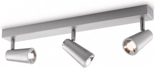 Philips Ledino Deltys - Plafondspots - 3 lichts - LED -Aluminium