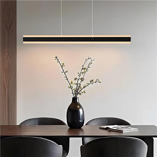Minimalistische up-down lamp Andre - 3-staps dimbare LEDs - Zwart