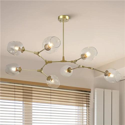 7-lichts goud met transparant glas - Melodie