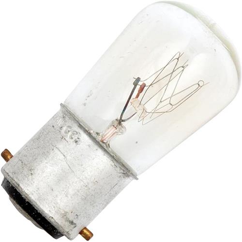 Schiefer Ba22d Buis Gloeilamp | 15W 2700K 100lm 220V/240V | Dimbaar