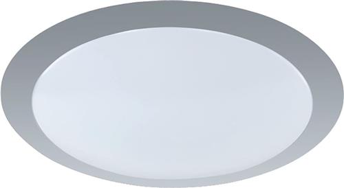 LED Plafondlamp - Plafondverlichting - Trion Ginzon - 12W - Warm Wit 3000K - Dimbaar - Rond - Mat Titaan - Aluminium