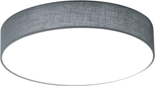 LED Plafondlamp - Plafondverlichting - Trion Lanago - 11W - Warm Wit 3000K - Rond - Mat Grijs - Aluminium