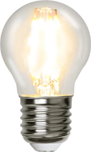 Kogellamp - E27 - 4.2W - Extra Warm Wit - 2700K - Dimbaar - Filament - Helder
