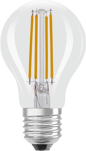 Ledvance Classic LED E27 Peer Filament Helder 7.2W 806lm - 927 Zeer Warm Wit | Beste Kleurweergave - Dimbaar - Vervangt 60W