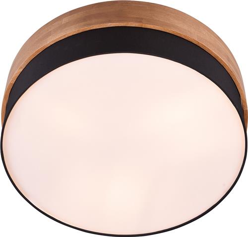 LED Plafondlamp - Plafondverlichting - Torna Sella - E14 Fitting - 3-lichts - Rond - Mat Nikkel/Zwart - Aluminium