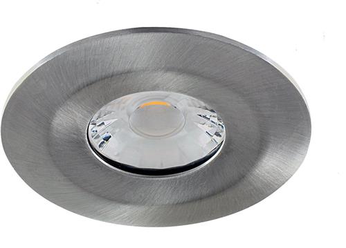 IP65 LED Inbouwspot Edela -Rond RVS Look -Warm Wit -Dimbaar 8.5W -Integral