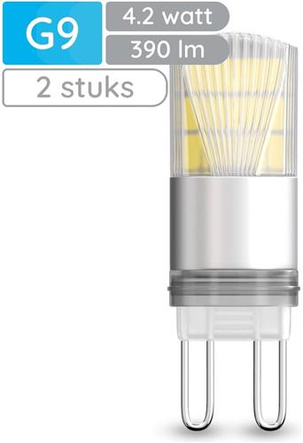 Modee LED Lamp G9 - 4.2W 6000K 390 LM 230V - LED Lamp insteek - Daglicht Wit - 2 stuks