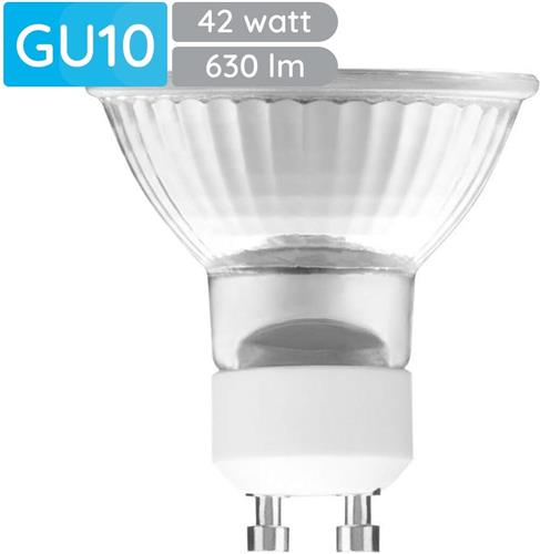 Modee GU10 Halogeen Lamp Dimbaar 42W ECO - 630lm - 2700K - Warm Wit - ECO Halogeen Spot