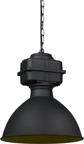 QAZQA sicko - Moderne Hanglamp - 1 lichts - Ø 385 mm - Zwart - Industrieel - Woonkamer