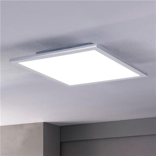 Lindby - LED paneel- met dimmer - 1licht - PMMA, aluminium - H: 5.2 cm - wit, zilver - Inclusief lichtbron