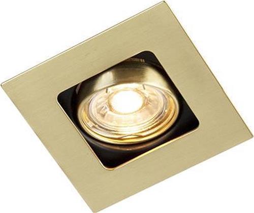 QAZQA artemis - Design LED Smart Inbouwspot incl. wifi - 1 lichts - L 100 mm - Goud/messing - Woonkamer | Slaapkamer | Keuken
