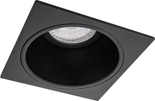 Spot Armatuur GU10 - Proma Minko Pro - GU10 Inbouwspot - Vierkant - Zwart - Aluminium - Verdiept - 90mm