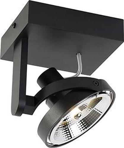 QAZQA Moderne spot zwart - Master 111
