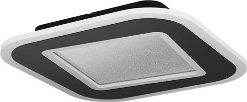 EGLO Macchioni Plafondlamp - LED - 38 cm - Zwart/Wit - Instelbaar wit licht - Dimbaar - Glinsterend