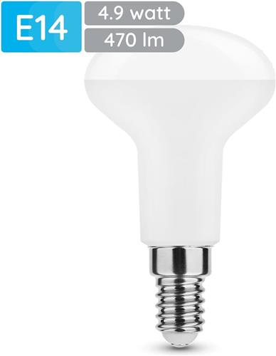 Modee E14 LED Lamp 4.9W - 470lm - 4000K - Neutraal Wit - LED Spot R50 - Vervangt 40W Halogeen Gloeilamp