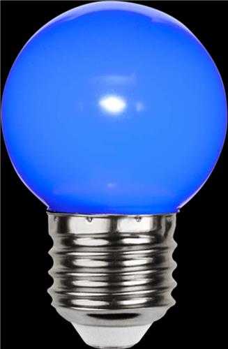 Prikkabel - Kogellamp - E27 - 1W - Blauw