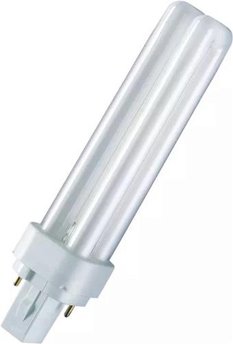 OSRAM D Spaarlamp 18W 830 | Warm Wit - 2-Pin G24D-2 153 mm 230 V 18 W Warmwit Buis 1 stuk(s)