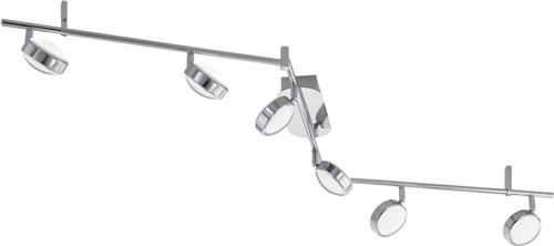 EGLO Salto - Spot - 6 Lichts - Chroom - Gesatineerd