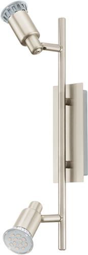 EGLO Eridan - LED - Plafondspots - 2 Lichts - Nikkel-Mat