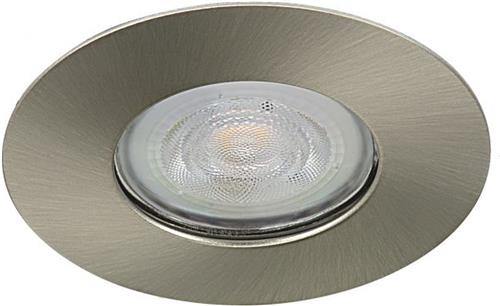 IP65 platte Inbouwspot Marian -Rond RVS Look -Extra Warm Wit -Dimbaar 3.8W -Integral