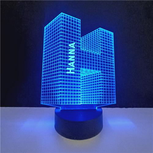 3D LED Lamp - Letter Met Naam - Hanna