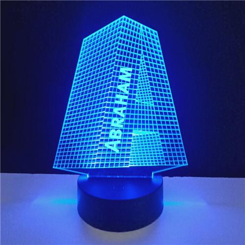 3D LED Lamp - Letter Met Naam - Abraham