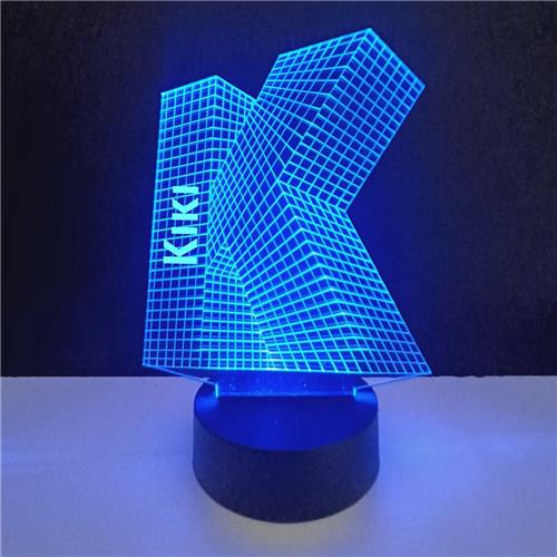 3D LED Lamp - Letter Met Naam - Kiki