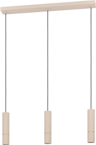 EGLO Caminia Hanglamp - GU10 - 77 cm - Zandkleur/Beige/Goud