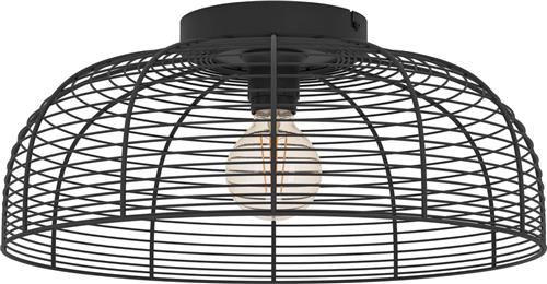 EGLO Rinroe plafondlamp - E27 - Ø 45 cm - industrieel - metaal - zwart