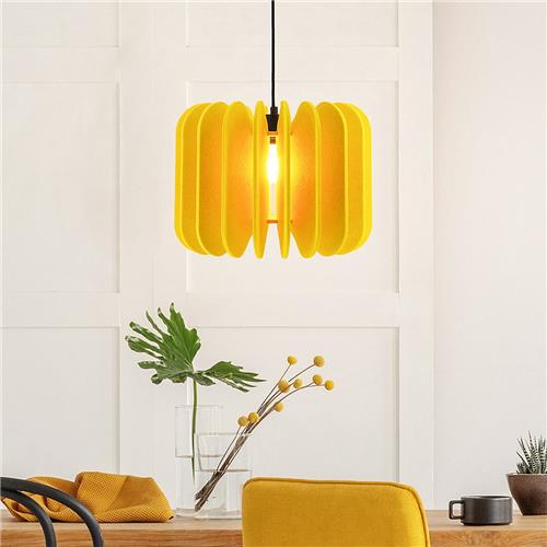 Hanglamp van PET-vilt geel - Benthe