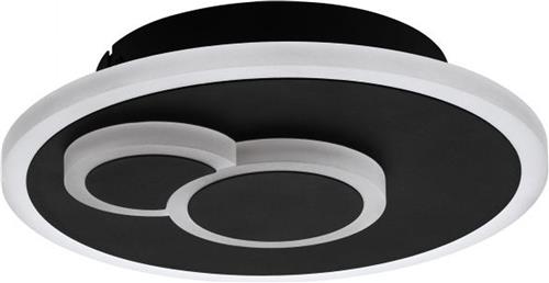 EGLO Cadegal Plafonnière - LED - 20 cm - Zwart