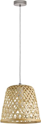 EGLO Kirkcolm Hanglamp - 1 lichts - Ø30 cm - E27 - Nikkel Mat