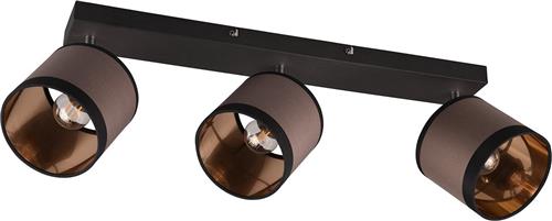 LED Plafondlamp - Plafondverlichting - Torna Vamos - E14 Fitting - 3-lichts - Rond - Mat Zwart - Metaal - Max 10W