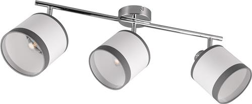 LED Plafondlamp - Plafondverlichting - Torna Vamos - E14 Fitting - 3-lichts - Rond - Chroom - Metaal - Max 10W