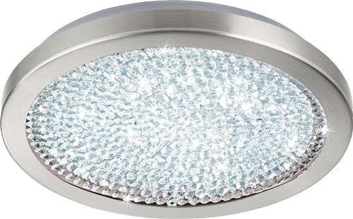 EGLO Arezzo 2 - Plafondlamp - 1 Lichts - Ø345mm. - Nikkel-Mat - Helder