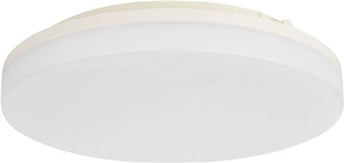 LED Plafondlamp - Plafondverlichting - Badkamerlamp - Andres - Opbouw Rond 15W - Waterdicht IP54 - Helder/Koud Wit 6400K - Mat Wit - Kunststof
