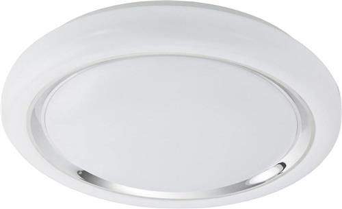 EGLO Capasso - Wand/Plafondlamp - 1 Lichts - Ø400mm. - Wit, Chroom