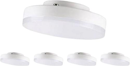 GX53 7W LED-lamp (set van 5) - Warm wit licht - Kunststof - Pack de 5 - Wit Chaud 2300K - 3500K - SILUMEN