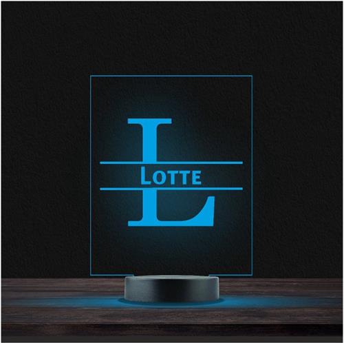 Led Lamp Met Naam - RGB 7 Kleuren - Lotte