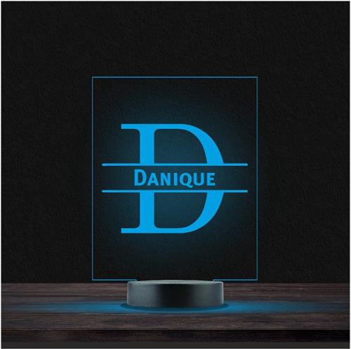 Led Lamp Met Naam - RGB 7 Kleuren - Danique
